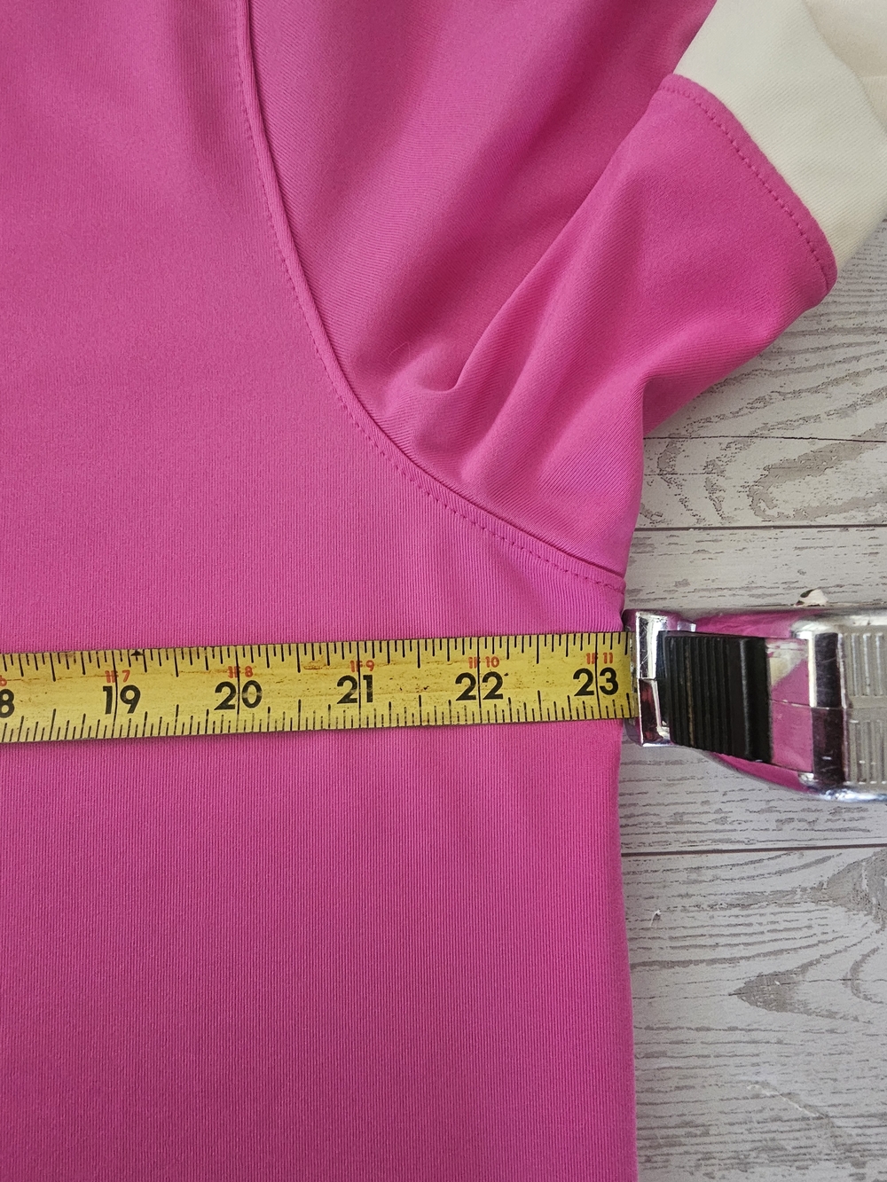 Nike Men’s Bright Pink Polo with White Trim - Picture 9 of 10